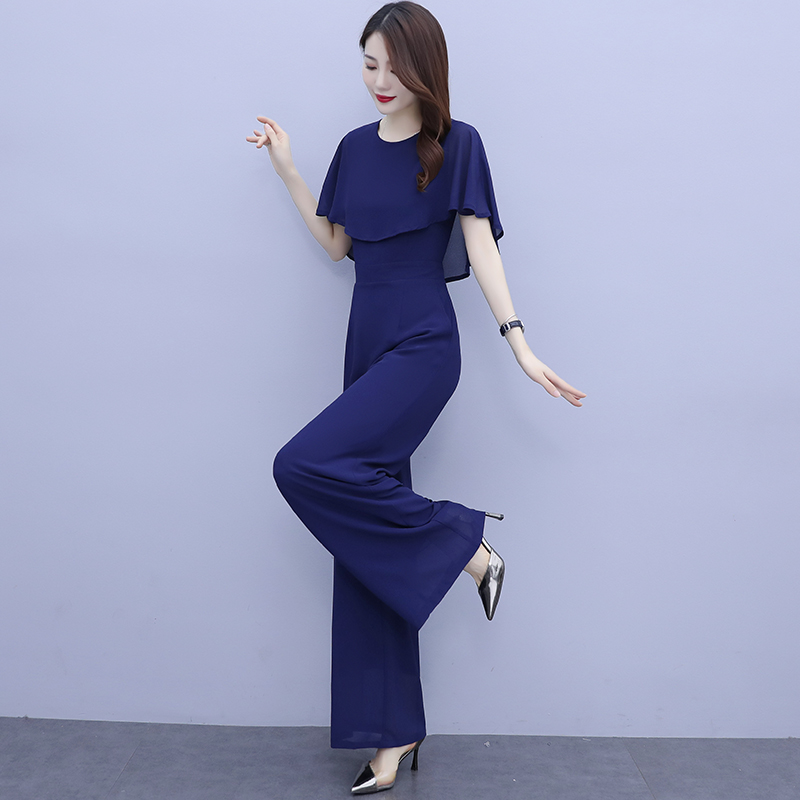 Women Summer Draped Playsuits  - Palazzo Pant Wide บทวิจารณ์และราคา