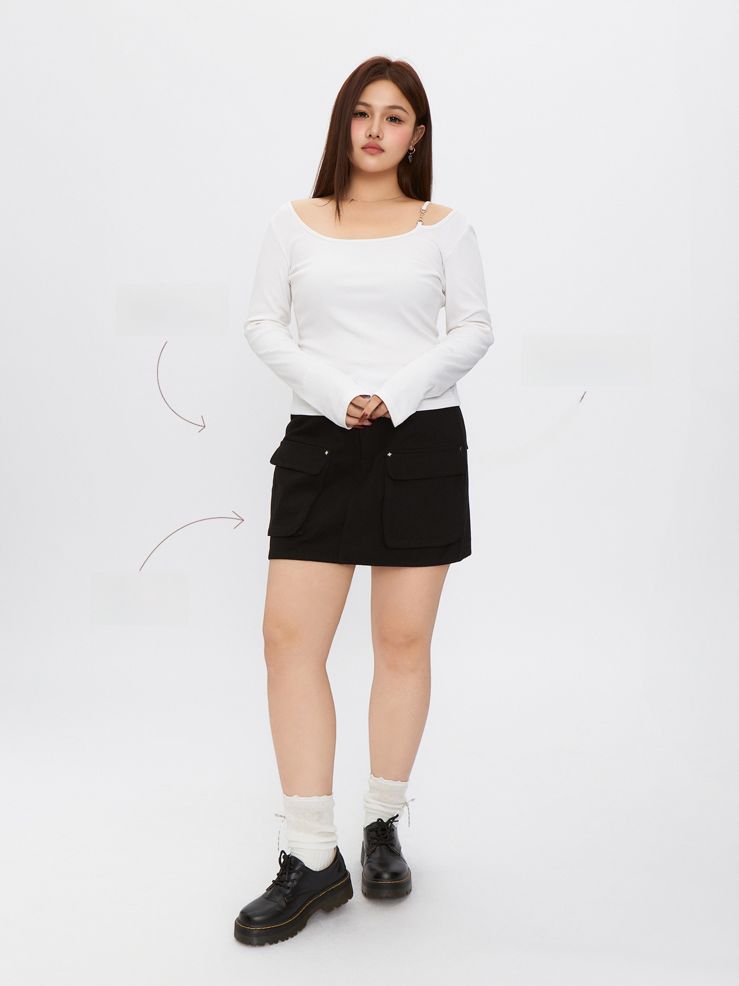 High Waist A-Line Half Skirt w - Summer Line Clothing Brand บทวิจารณ์และราคา