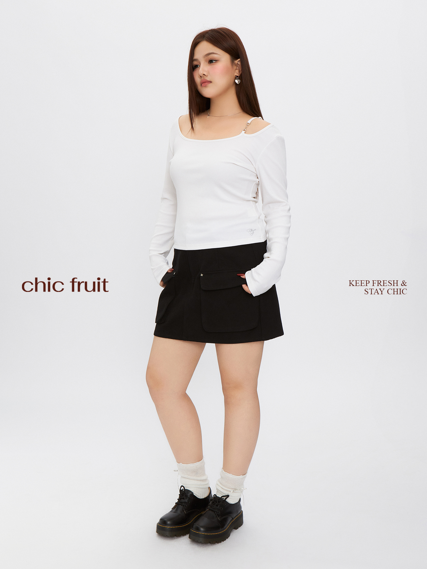 High Waist A-Line Half Skirt w - Summer Line Clothing Brand บทวิจารณ์และราคา