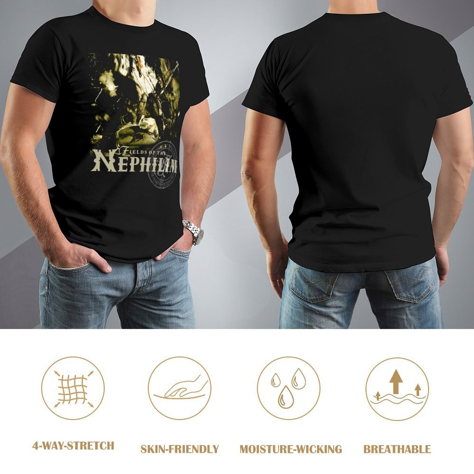 FOTN goth rock T-Shirt customi - Summer Goth Clothing บทวิจารณ์และราคา
