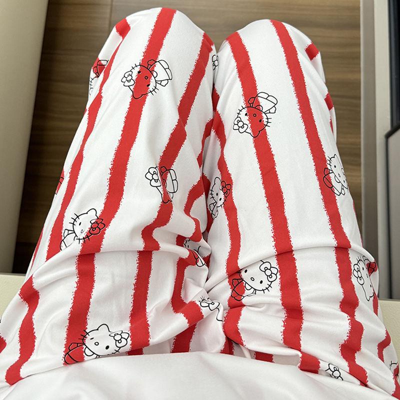 Sanrio Pants Hello Kitty Pajam - Summer Clothing Cartoon บทวิจารณ์และราคา