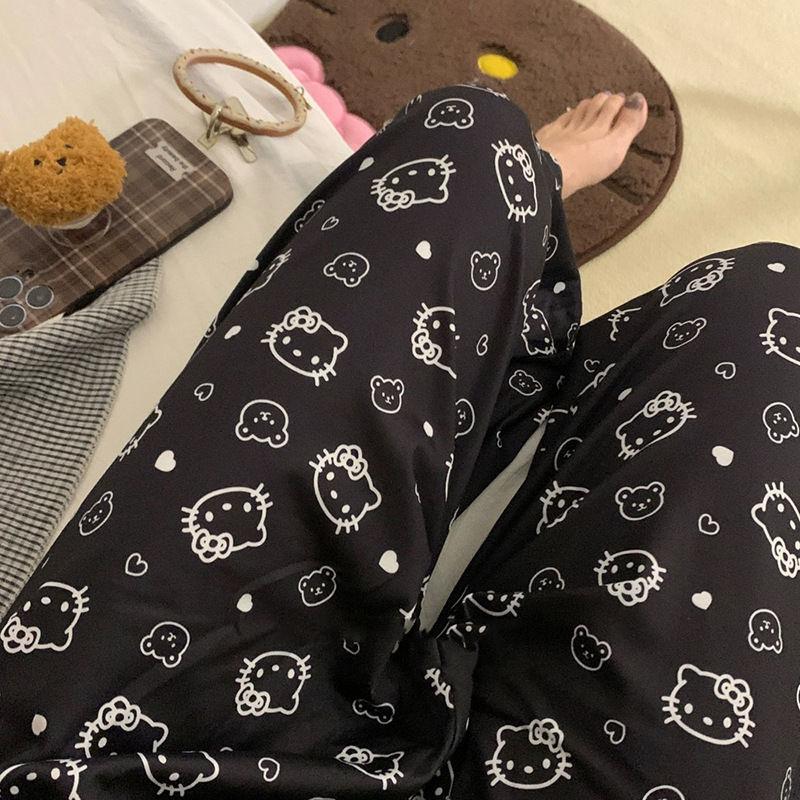 Sanrio Pants Hello Kitty Pajam - Summer Clothing Cartoon บทวิจารณ์และราคา