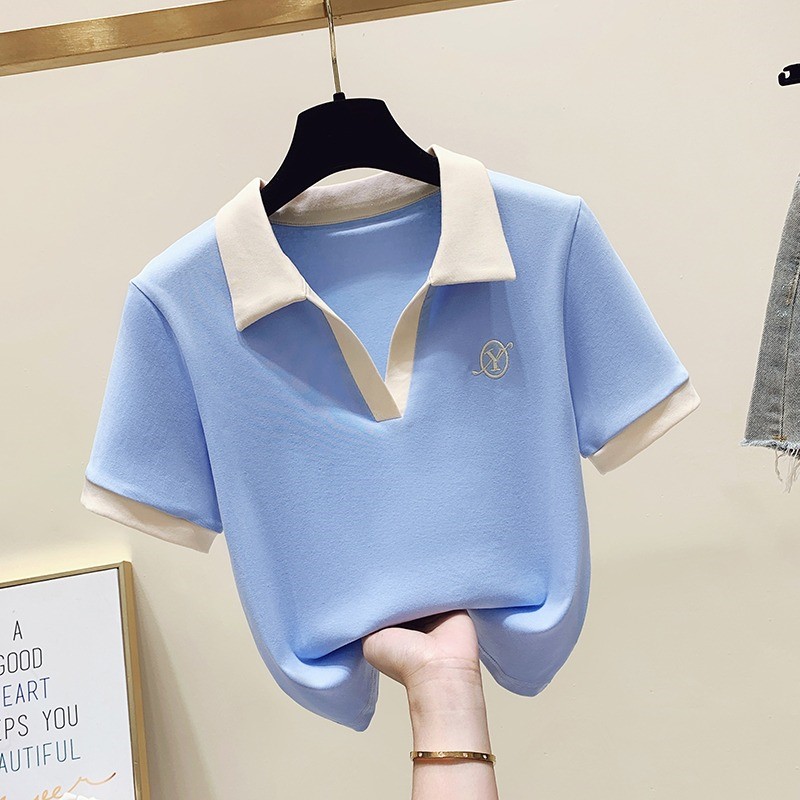Pure Cotton Short Sleeve T-Shi - Summer Clothing Old Money บทวิจารณ์และราคา