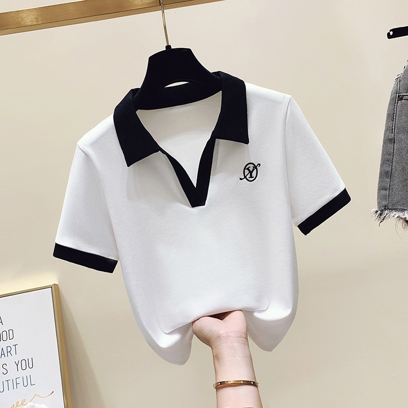 Pure Cotton Short Sleeve T-Shi - Summer Clothing Old Money บทวิจารณ์และราคา