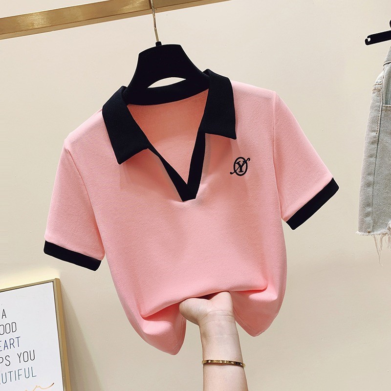 Pure Cotton Short Sleeve T-Shi - Summer Clothing Old Money บทวิจารณ์และราคา