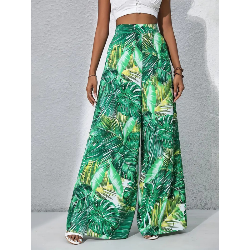 2026 Women High Waist Tropical - Palazzo Pant Wide บทวิจารณ์และราคา