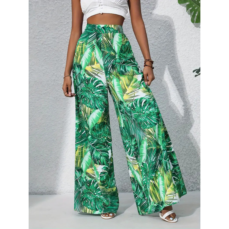 2026 Women High Waist Tropical - Palazzo Pant Wide บทวิจารณ์และราคา