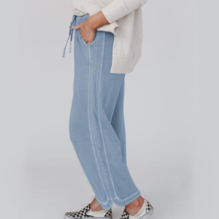 Hixiaohe Women's Casual Wide L - Palazzo Pant Wide บทวิจารณ์และราคา