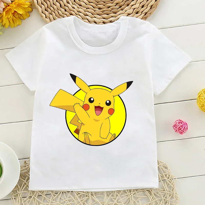 Pikachu Pokemon Cotton T Shirt - Summer Clothing Baby บทวิจารณ์และราคา