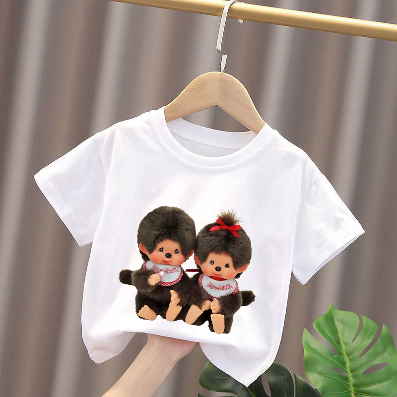 Monchhichi Kids T-shirts Anime - Summer Clothing Cartoon บทวิจารณ์และราคา