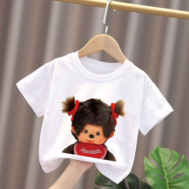 Monchhichi Kids T-shirts Anime - Summer Clothing Cartoon บทวิจารณ์และราคา