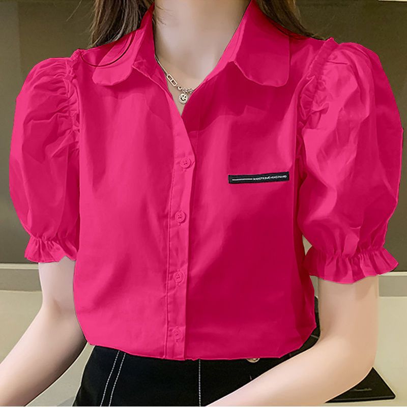 Summer New Solid Color Polo Ne - Summer Clothing For Teens บทวิจารณ์และราคา