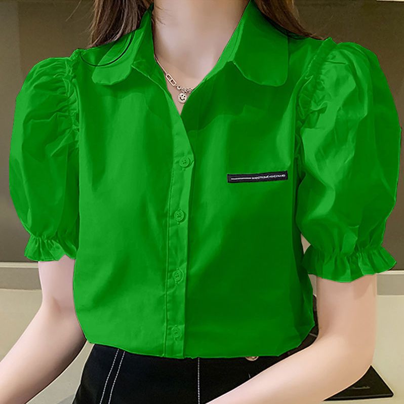 Summer New Solid Color Polo Ne - Summer Clothing For Teens บทวิจารณ์และราคา