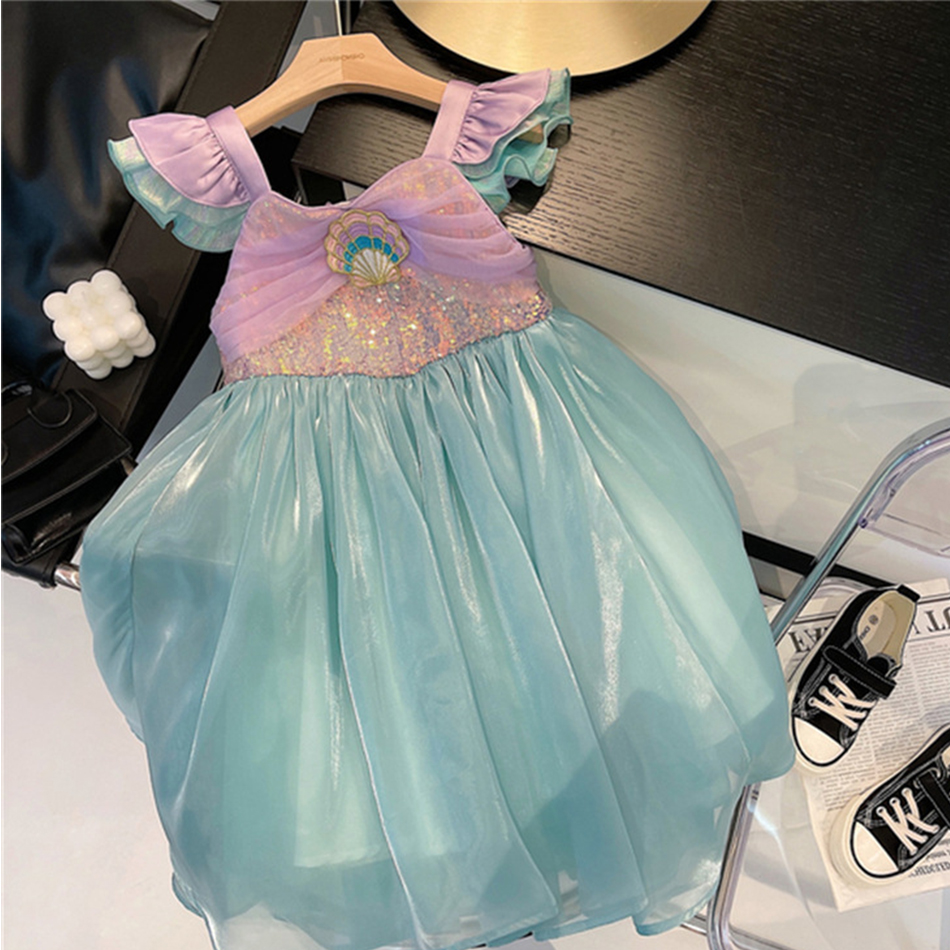 Little Mermaid Ariel Princess  - Summer Kids Clothing บทวิจารณ์และราคา