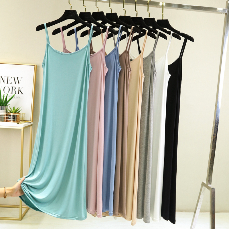 Modal Camisole Vest Dress for  - Summer Clothing Dress บทวิจารณ์และราคา