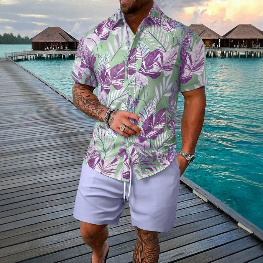 Fresh Summer Plant Printed Shi - Summer Clothing For Teens บทวิจารณ์และราคา