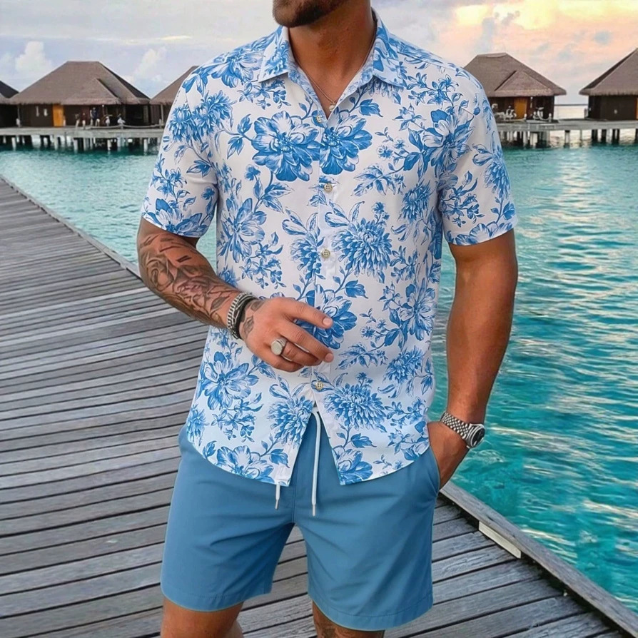 Fresh Summer Plant Printed Shi - Summer Clothing For Teens บทวิจารณ์และราคา