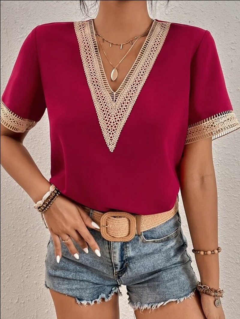 Elegant Blouse Fashion Short S - Summer Quilt บทวิจารณ์และราคา