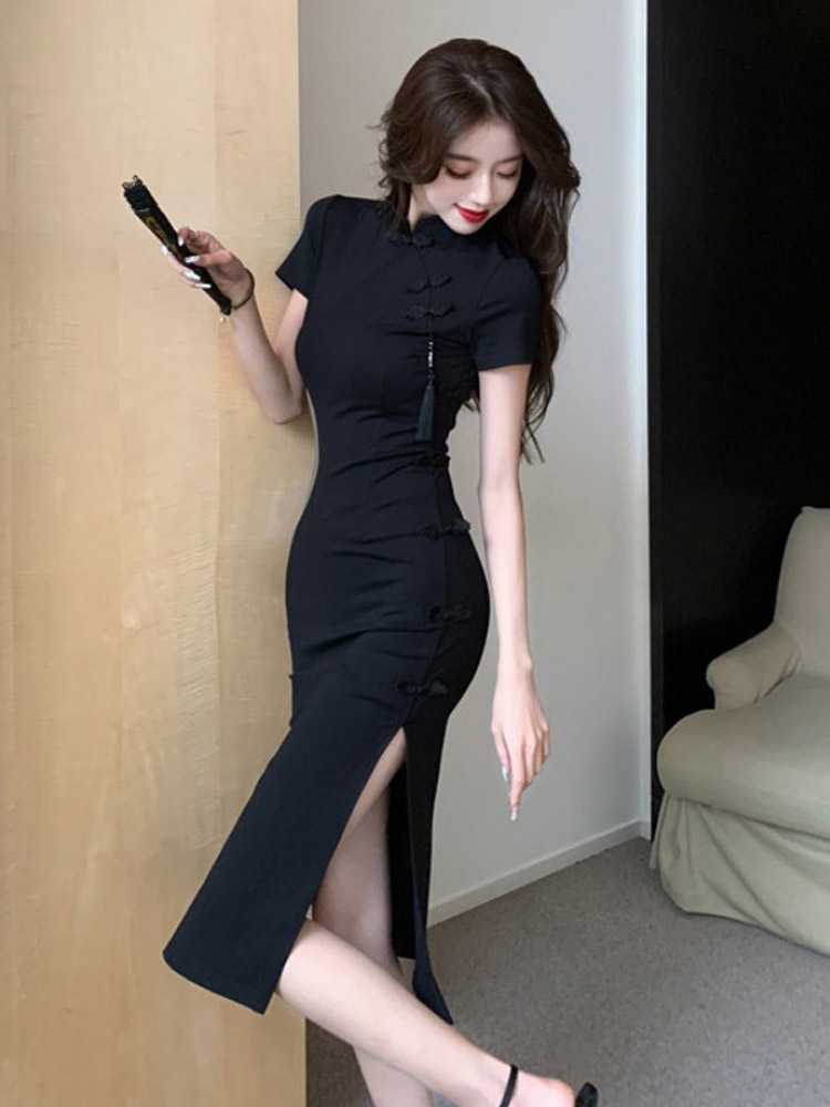 Retro Button-Up  Dress Women's - Summer Line Clothing Brand บทวิจารณ์และราคา