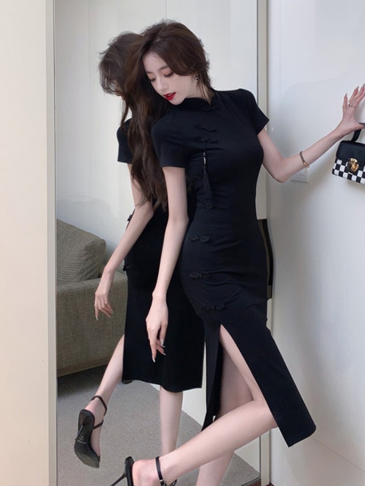 Retro Button-Up  Dress Women's - Summer Line Clothing Brand บทวิจารณ์และราคา