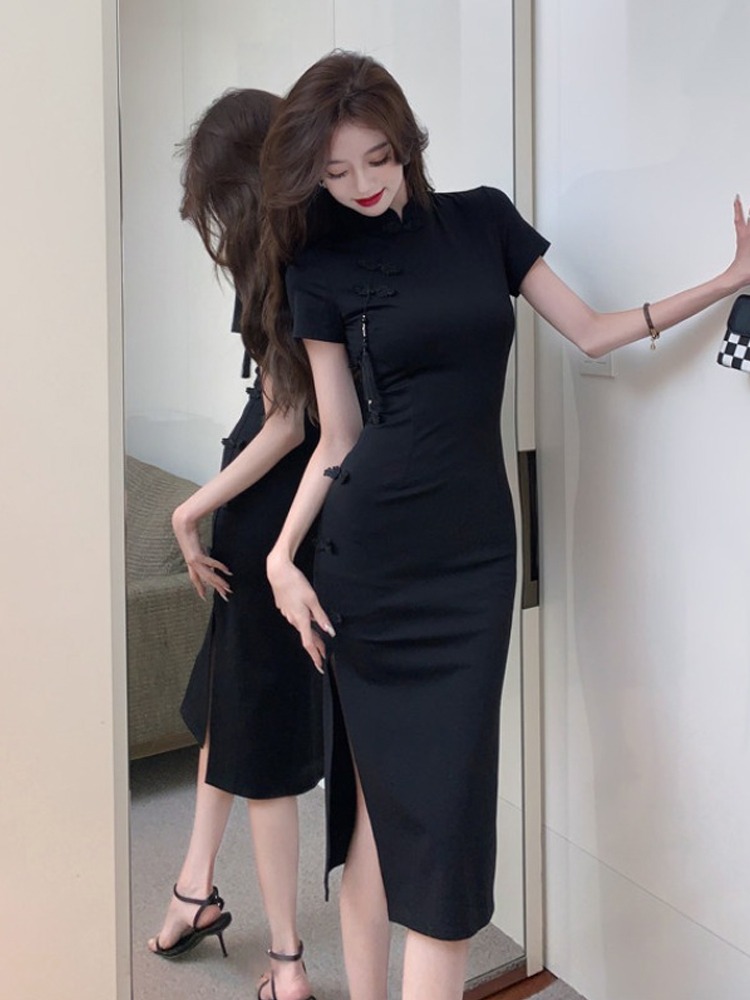 Retro Button-Up  Dress Women's - Summer Line Clothing Brand บทวิจารณ์และราคา