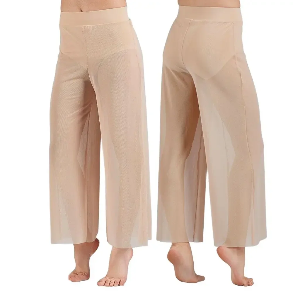 Lyrical Mesh Wide Leg Pants Mo - Palazzo Pant Wide บทวิจารณ์และราคา