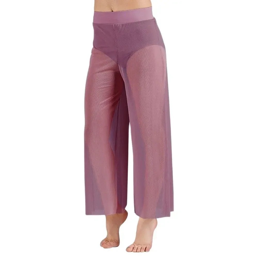 Lyrical Mesh Wide Leg Pants Mo - Palazzo Pant Wide บทวิจารณ์และราคา
