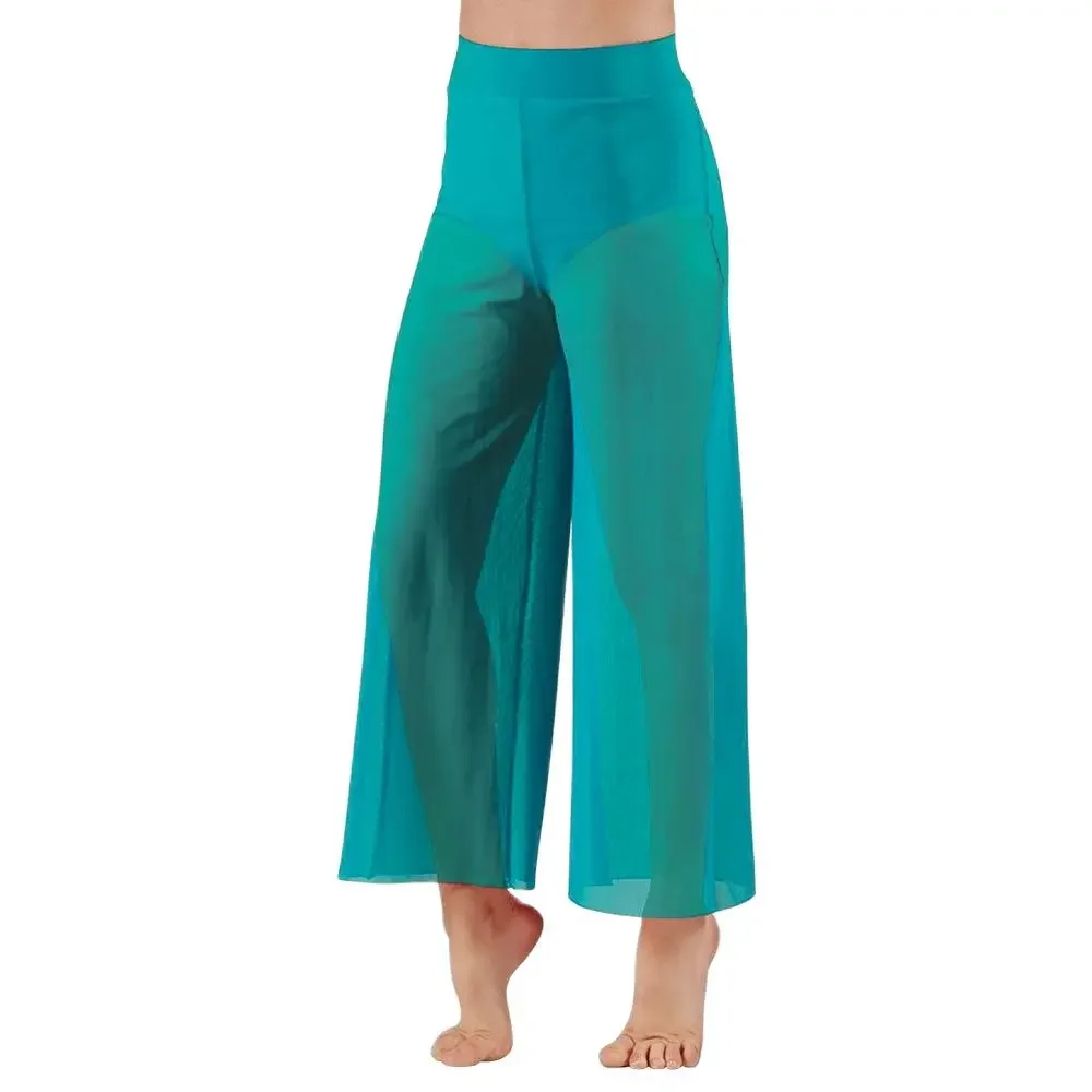 Lyrical Mesh Wide Leg Pants Mo - Palazzo Pant Wide บทวิจารณ์และราคา