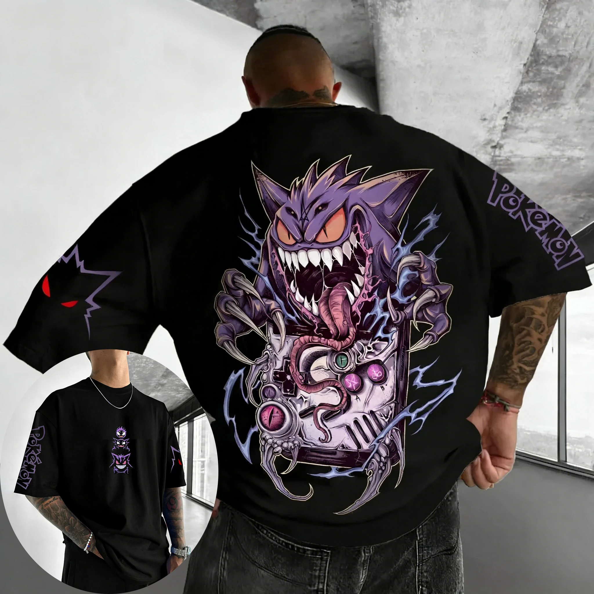 Pokemon  Game Gengar Co Brande - Summer Games Clothing Brand บทวิจารณ์และราคา