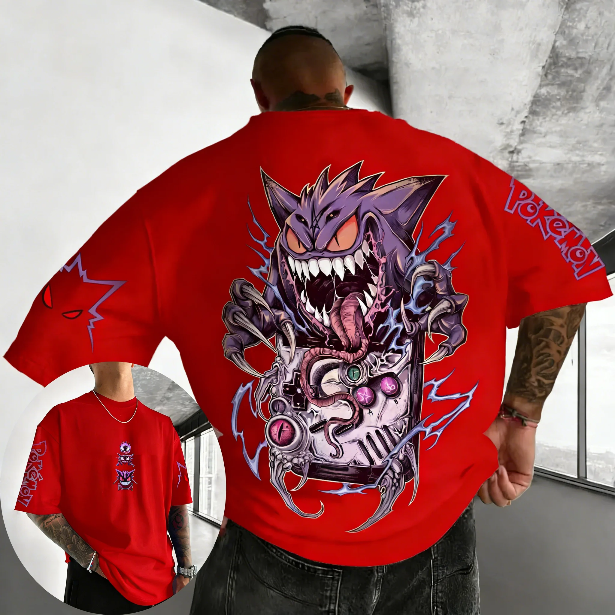 Pokemon  Game Gengar Co Brande - Summer Games Clothing Brand บทวิจารณ์และราคา