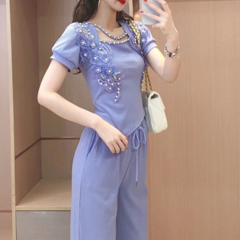 Wide Leg Ladies Trouser Purple - Summer Clothing Trends 2025 Women'S บทวิจารณ์และราคา