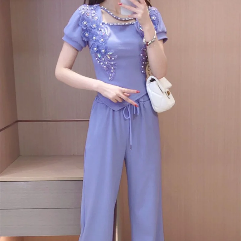 Wide Leg Ladies Trouser Purple - Summer Clothing Trends 2025 Women'S บทวิจารณ์และราคา