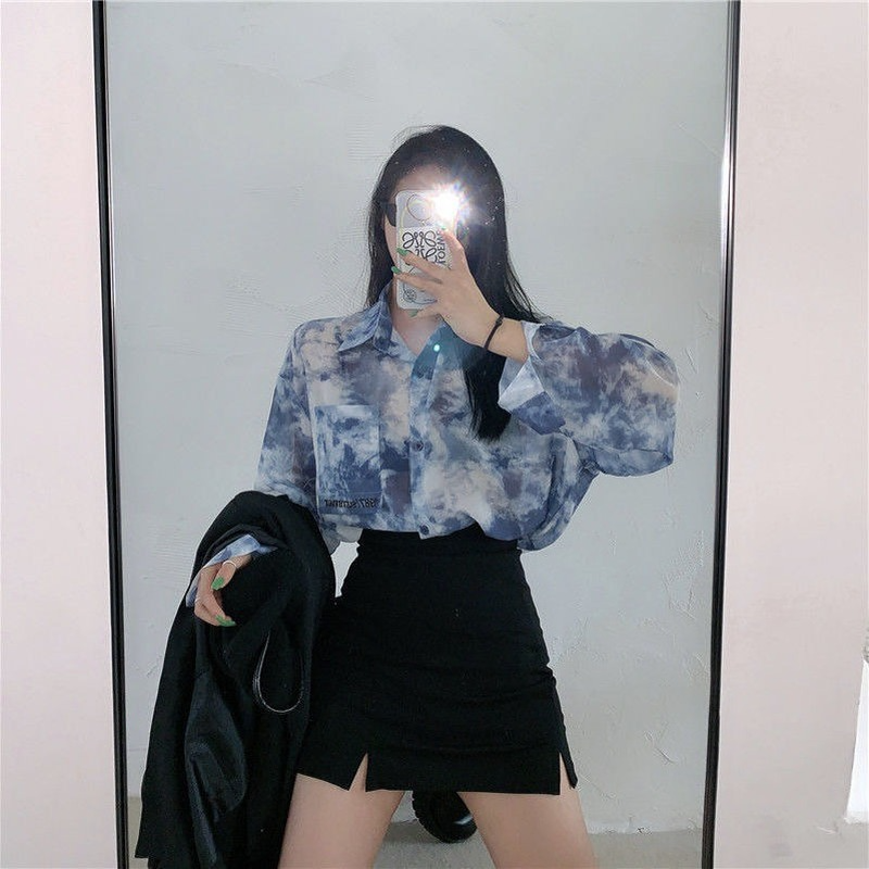 Shirts Women Fashion Tie Dye H - Summer Goth Clothing บทวิจารณ์และราคา