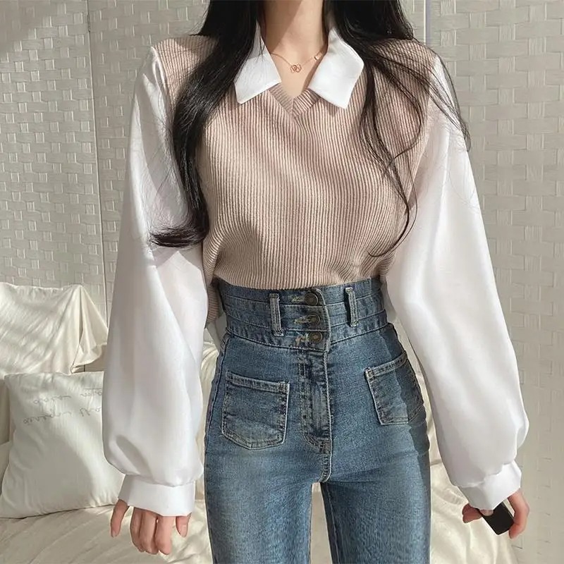 Summer Blouse Women Korean Sty - Summer Clothing For Teens บทวิจารณ์และราคา