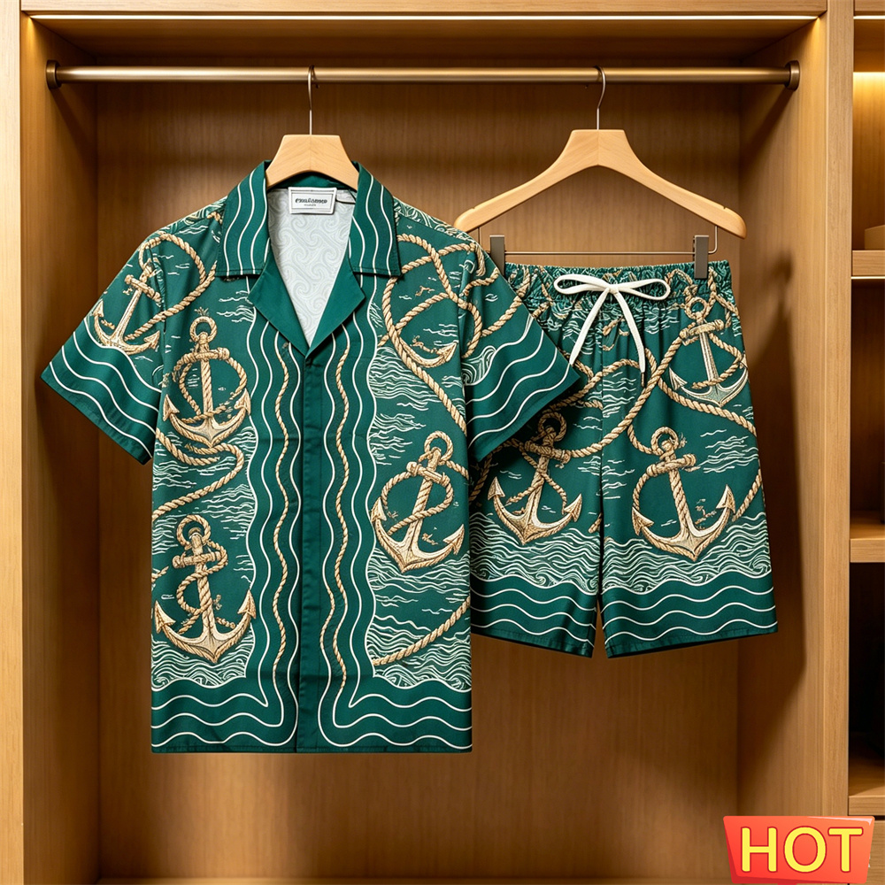 Men's 2 Piece Hawaiian Set Nau - Summer Clothing Sets บทวิจารณ์และราคา