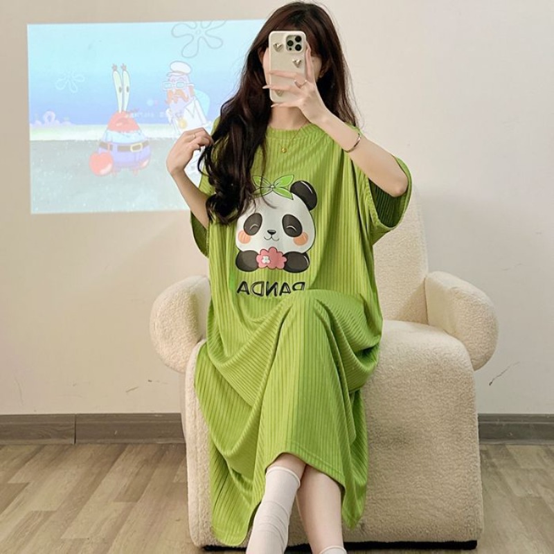 Plus Size Cartoon Sweet Pajama - Summer Upf Clothing บทวิจารณ์และราคา