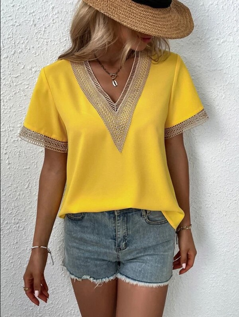 Elegant Blouse Fashion Short S - Summer Quilt บทวิจารณ์และราคา