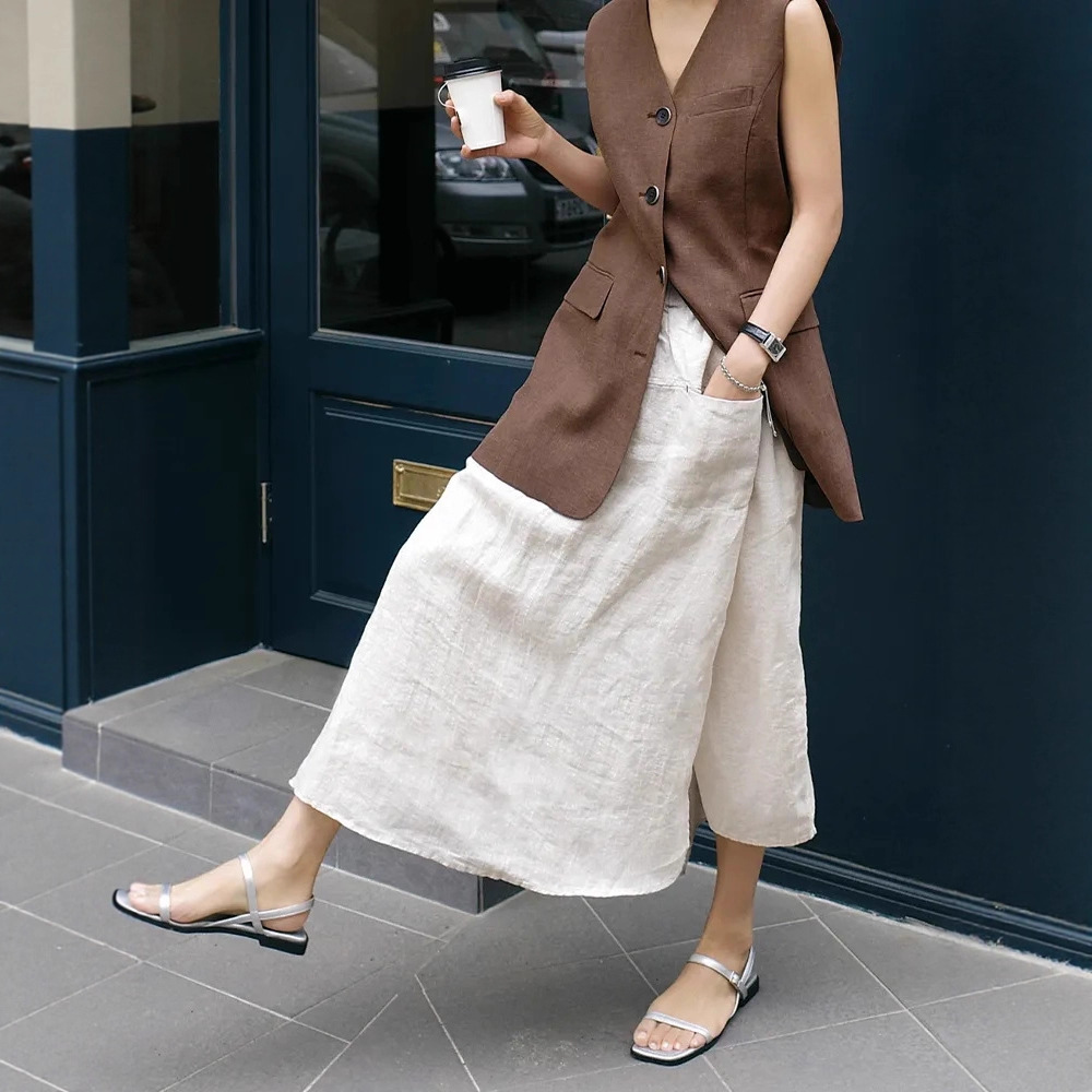 2026 New Summer Women's Cotton - Palazzo Pant Wide บทวิจารณ์และราคา