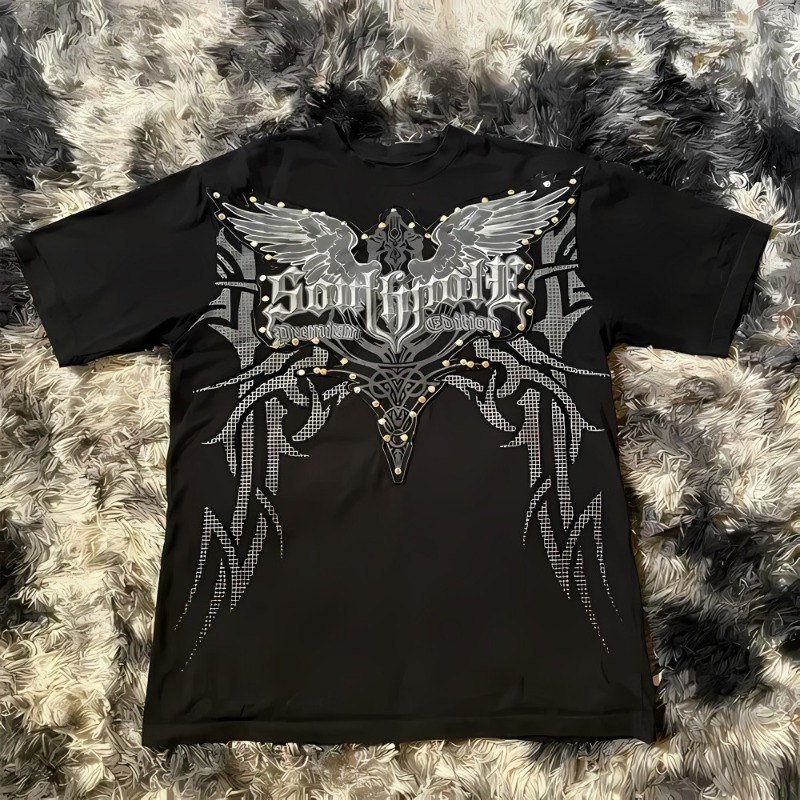 European and American Men's Su - Summer Goth Clothing บทวิจารณ์และราคา