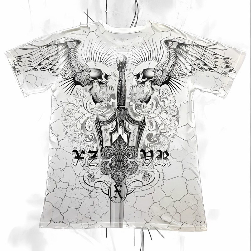 European and American Men's Su - Summer Goth Clothing บทวิจารณ์และราคา