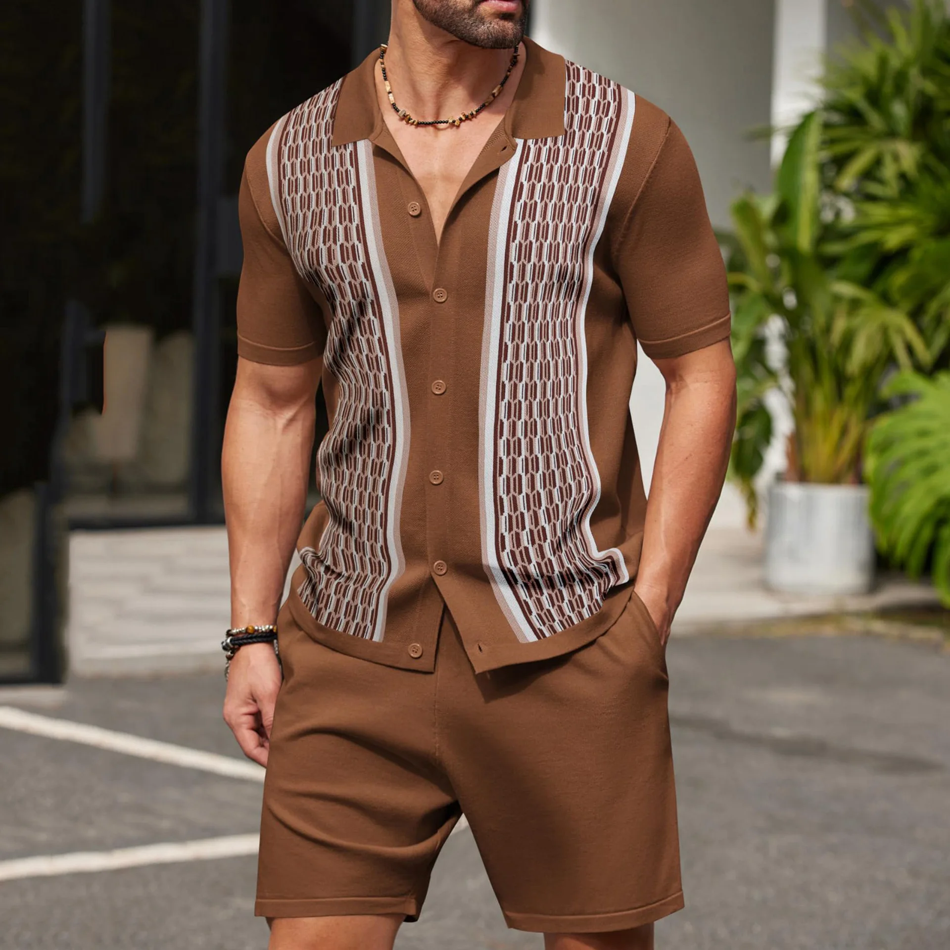 Summer Male Ice Silk Short-sle - Quality Summer Clothing บทวิจารณ์และราคา