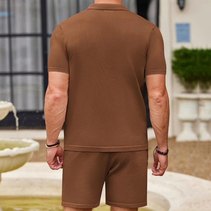 Summer Male Ice Silk Short-sle - Quality Summer Clothing บทวิจารณ์และราคา