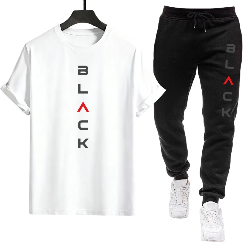 Mens Tracksuit Printed Casual  - Summer Knit Clothing บทวิจารณ์และราคา