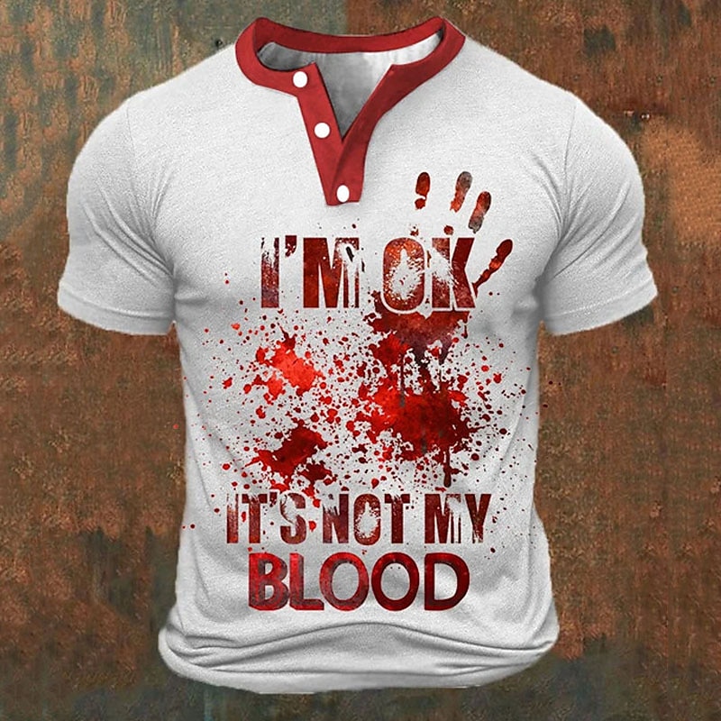 Funny 3D Letter Print Men's He - Summer Knit Clothing บทวิจารณ์และราคา