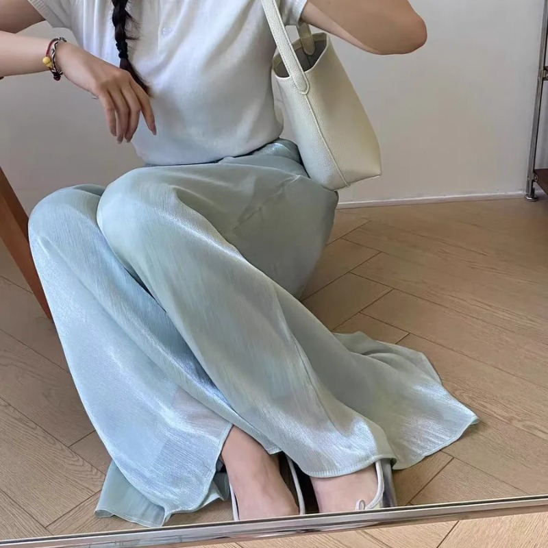 Women's Glitter Sheer Wide Leg - Palazzo Pant Wide บทวิจารณ์และราคา