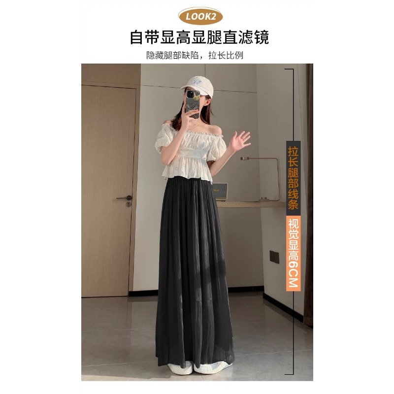 Women's Glitter Sheer Wide Leg - Palazzo Pant Wide บทวิจารณ์และราคา