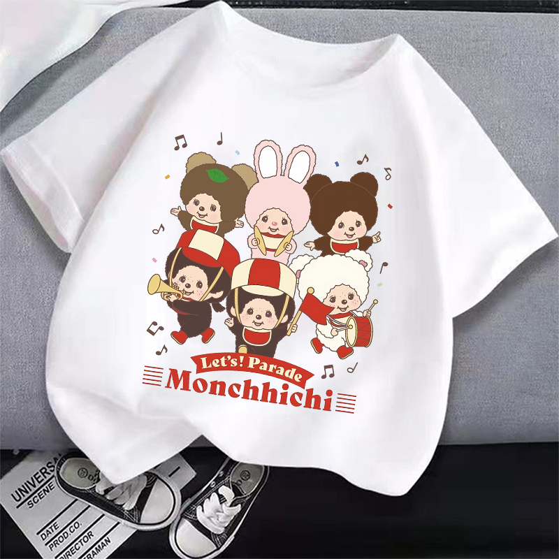 MONCHHICHI Short Sleeve T Shir - Summer Clothing Cartoon บทวิจารณ์และราคา