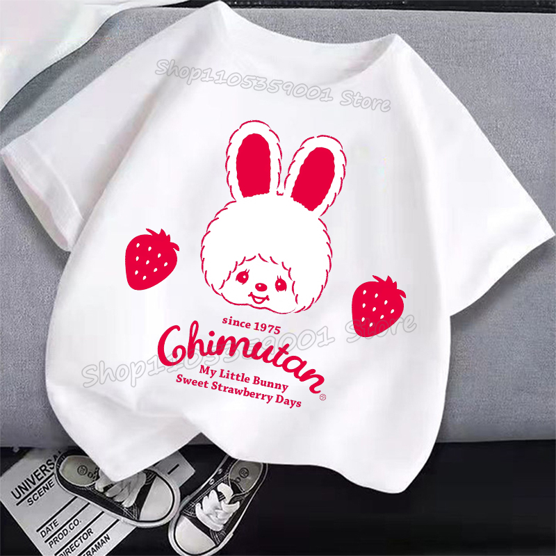 MONCHHICHI Short Sleeve T Shir - Summer Clothing Cartoon บทวิจารณ์และราคา