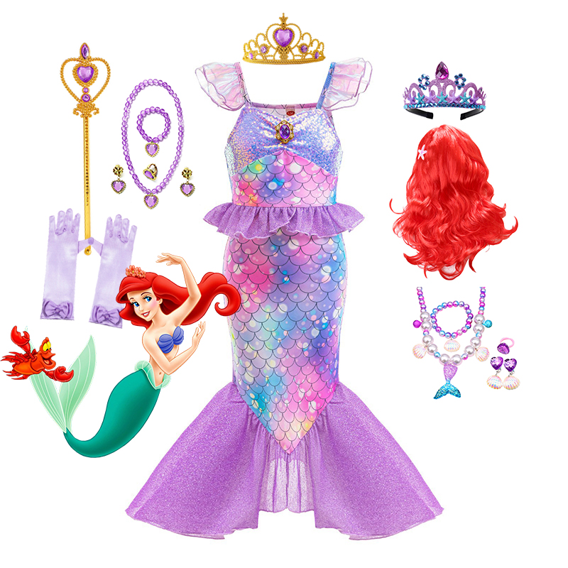 Disney New Ariel Princess Litt - Summer Kids Clothing บทวิจารณ์และราคา