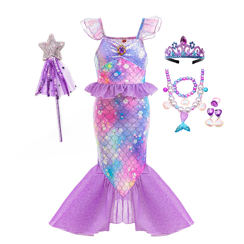 Disney New Ariel Princess Litt - Summer Kids Clothing บทวิจารณ์และราคา